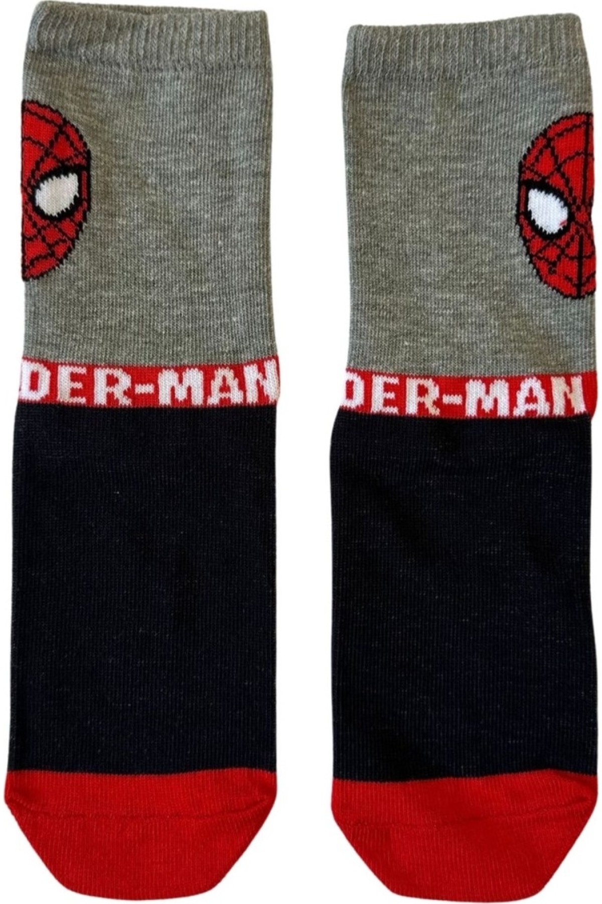 Giyimod Orijinal Spıderman-Örümcek Adam Giyimod Erkek Çocuk 3 Lü Çorap Seti NW1117